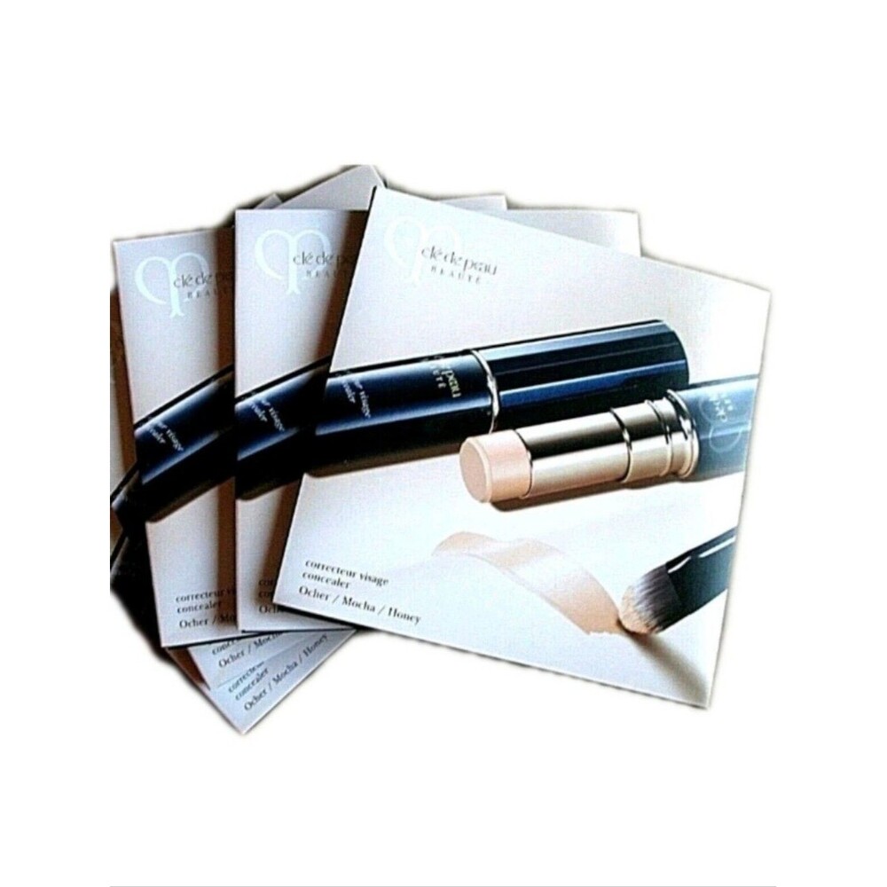 SET OF 3 CLE DE PEAU BEAUTE CONCEALER SAMPLE OCHER MOCHA HONEY 0.6 G .02 OZ EACH